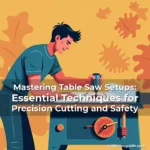 Artistic representation for Mastering Table Saw Setups: Essential Techniques for Precision Cutting and Safety